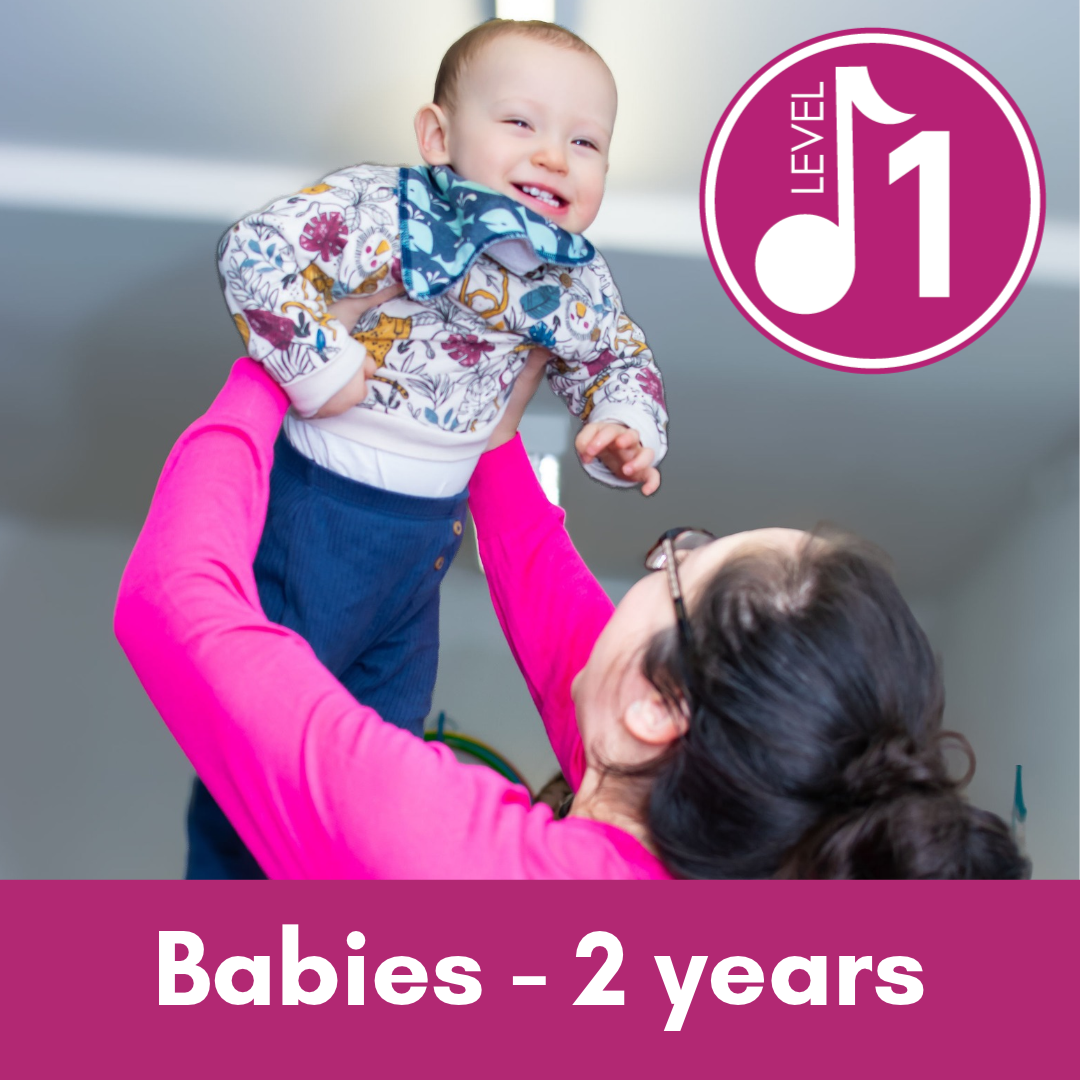 Baby dancing in the air
